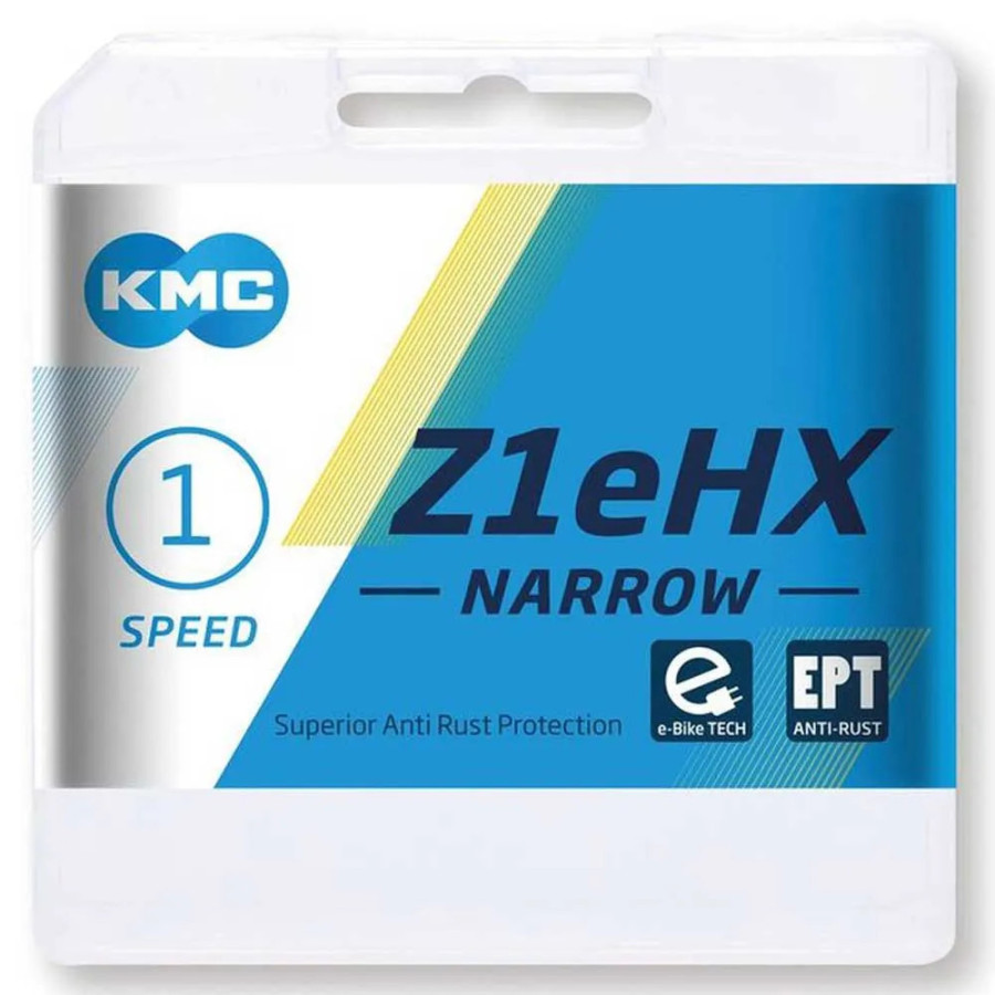 CHAINE VELO 1V. KMC Z1 NARROW EPT ARGENT 112M ATTACHE RAPIDE ANTI ROUILLE CHAINE VELO 1V. KMC Z1 NARROW EPT ARGENT 112M ATTACHE RAPIDE ANTI ROUILLE