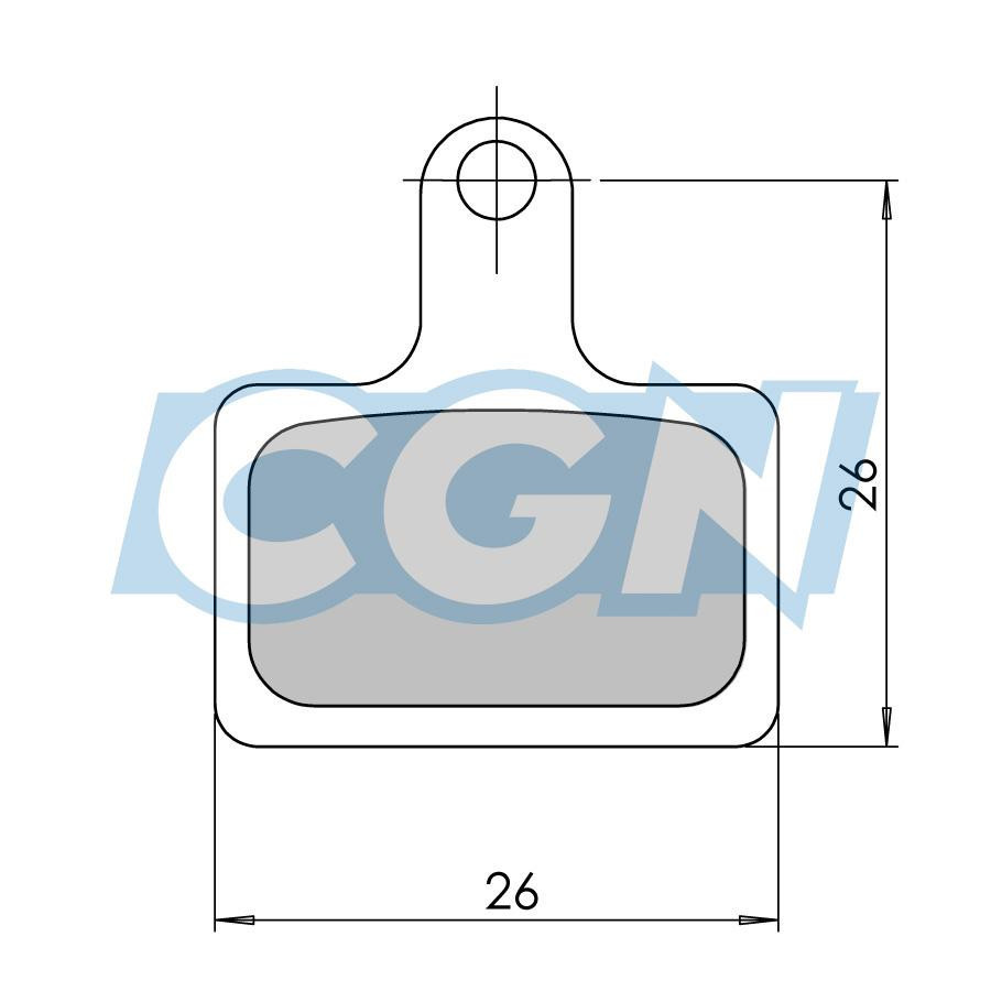 PLAQUETTES FREIN ORGANIQUE CLARKS COMPATIBLE SHIMANO