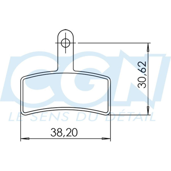 PLAQUETTES FREIN ORGANIQUE MARWI DBP-61 TEKTRO DORADO