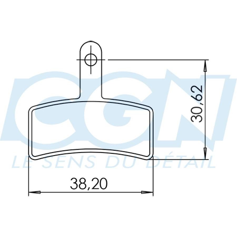 PLAQUETTES FREIN CLARKS E BIKE / VAE SEMI-METALIQUE ADAPT. TEKTRO DORADO (X4)