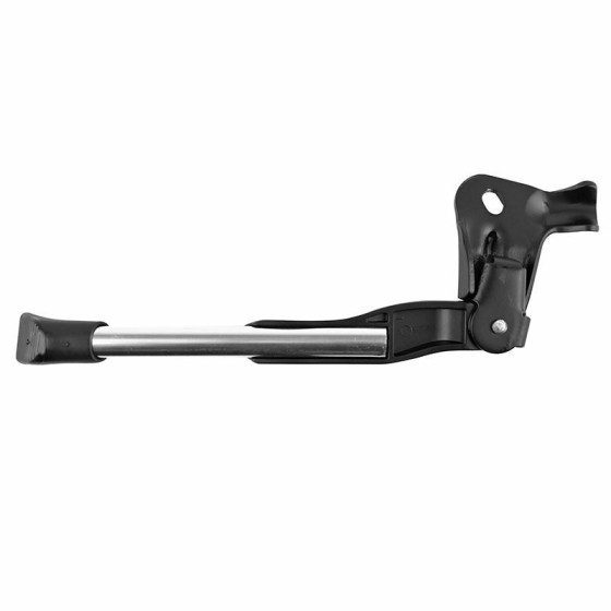 BEQUILLE VELO LATERALE REGLABLE 24 / 28'' FIXATION MOYEU ALU NOIR