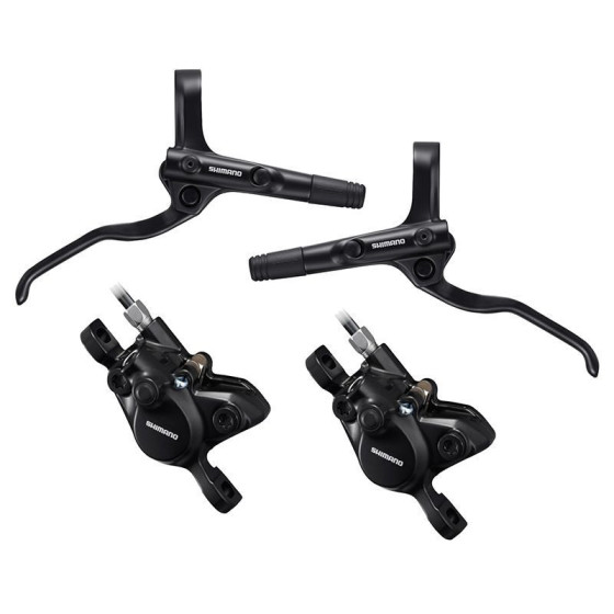 SHIMANO MT200 AVANT+ARRIERE NOIR DURITE 900+1700MM SANS DISQUE