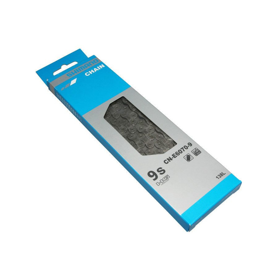 CHAINE VELO VAE 9V SHIMANO CN-E6070 138 MAILLONS