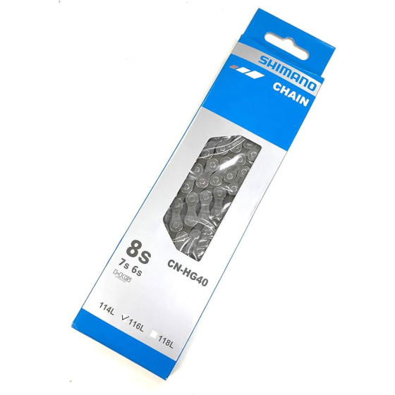 CHAINE VELO 6/7V SHIMANO CN-HG40 116 MAILLONS