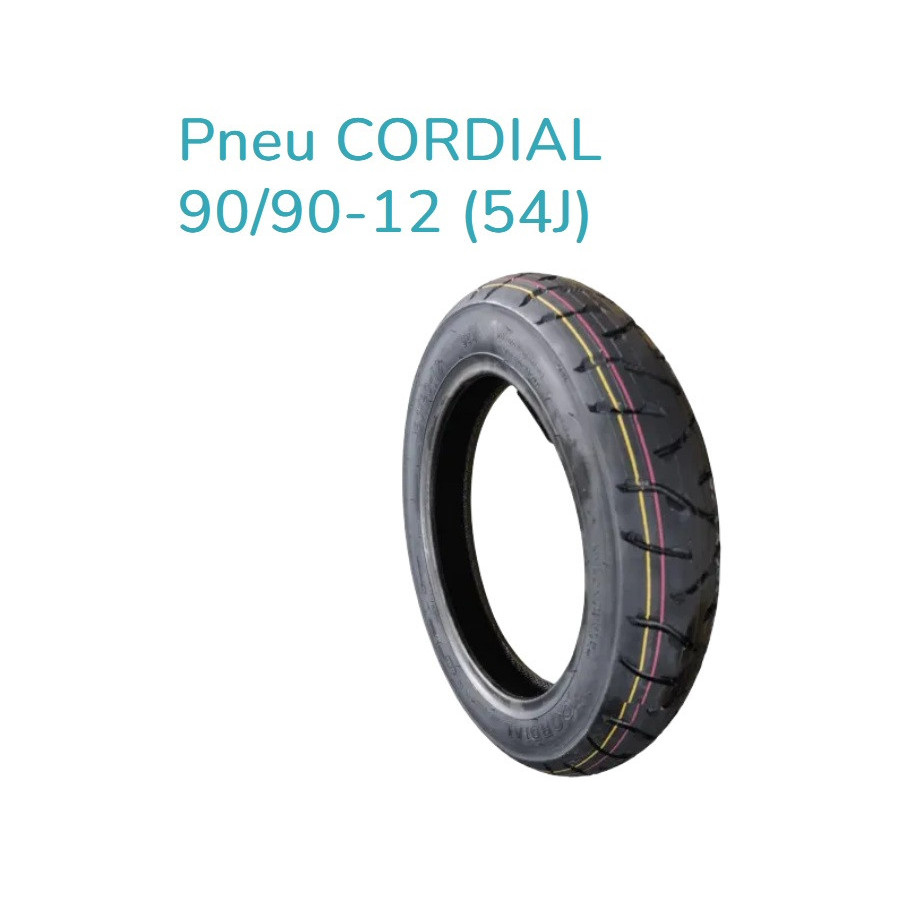 BONSAI AVANT ARRIERE Pneu CORDIAL 90/90-12 (54J)