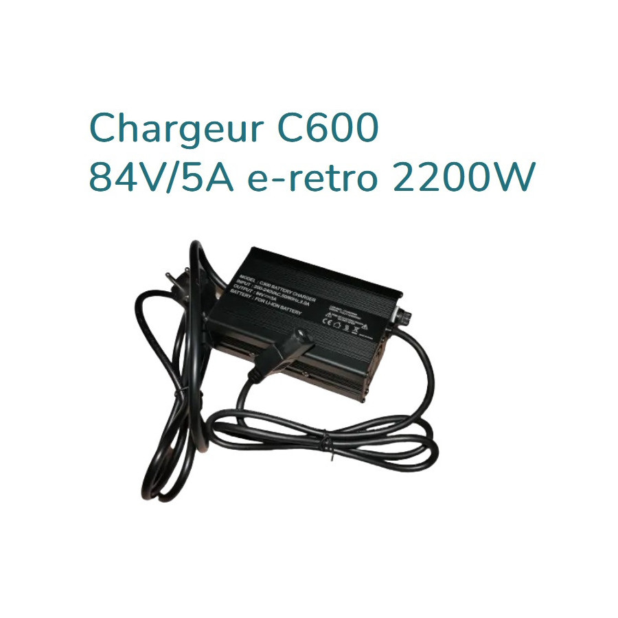 EASY WATTS Chargeur C600 84V/5A e-retro 2200W  E RETRO