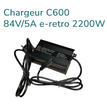 EASY WATTS Chargeur C600 84V/5A e-retro 2200W  E RETRO
