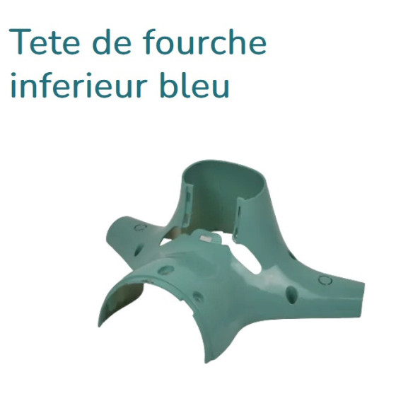 EASY WATTS Tete de fourche inferieure bleu  E RETRO