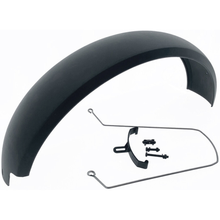 KIT GARDE BOUE DE FAT BIKE 20 POUCES PLASTIQUE NOIR MAT