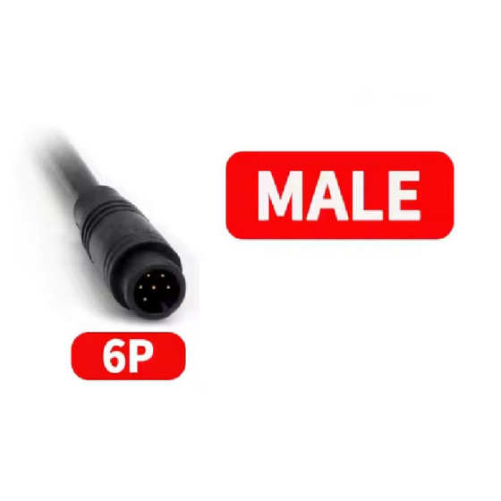 CABLE LONGUEUR 20 CM JULET M8  6 PIN MALE