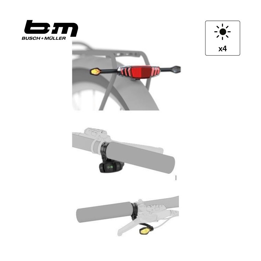 TURNTEC KIT COMPLET CLIGNOTANT POUR VAE