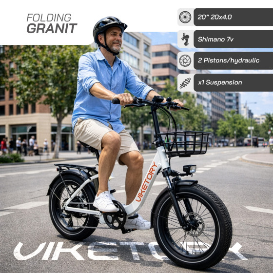 VIKETORY FAT BIKE PLIANT GRANIT