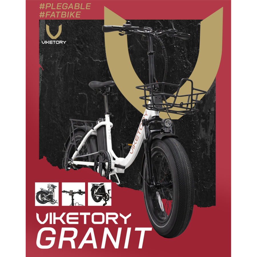 VIKETORY FAT BIKE PLIANT GRANIT