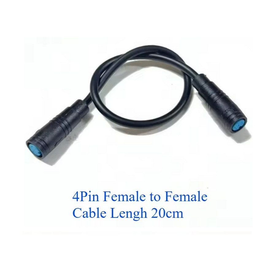 CABLE FEMELLE FEMELLE LONGUEUR 20CM JULET M8  4 PIN