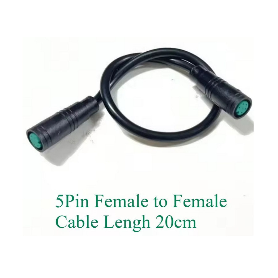 CABLE FEMELLE FEMELLE LONGUEUR 20CM JULET M8  5 PIN