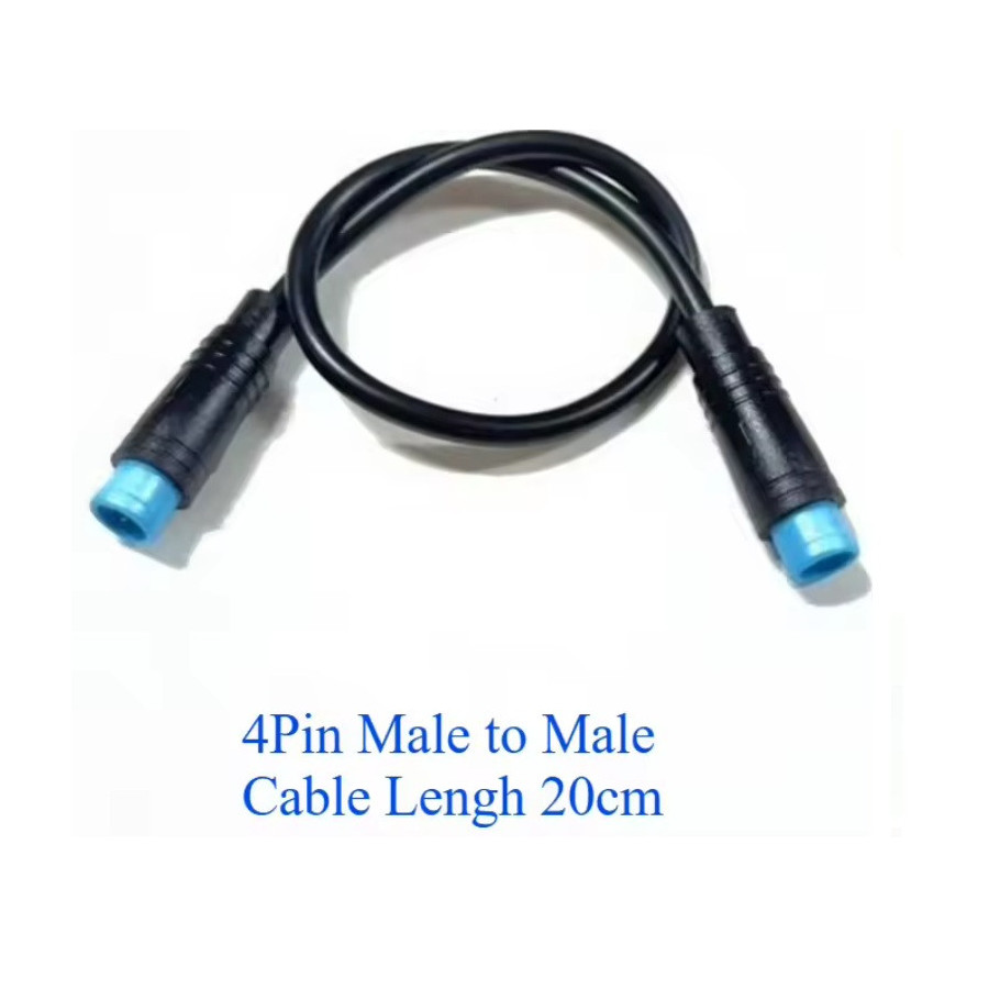 CABLE MALE MALE LONGUEUR 20CM JULET M8  4 PIN