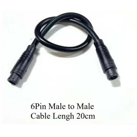 CABLE MALE MALE LONGUEUR 20CM JULET M8  6 PIN