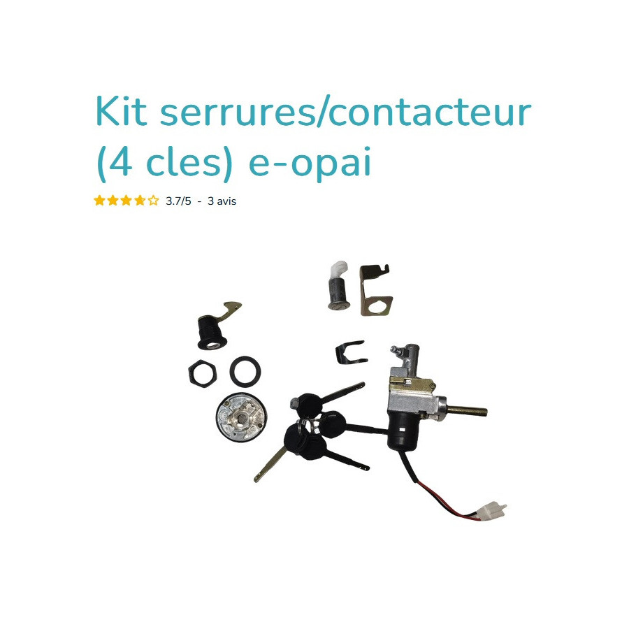 EASY WATTS Kit serrures/contacteur (4 cles) e-opai