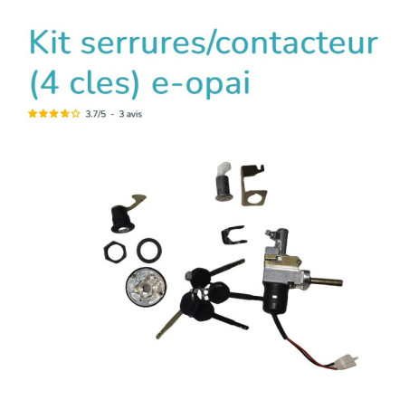 EASY WATTS Kit serrures/contacteur (4 cles) e-opai