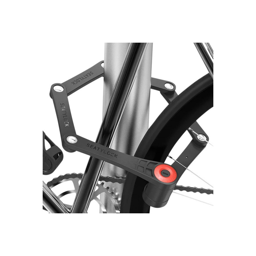 ANTIVOL VELO PLIABLE/PLIANT A CLE SEATYLOCK FOREVER 90 cm NOIR/ROUGE - HOMOLOGUE FUB 2 ETOILES / ART*** et SRA