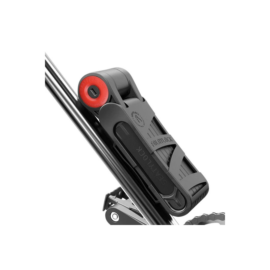 ANTIVOL VELO PLIABLE/PLIANT A CLE SEATYLOCK FOREVER 90 cm NOIR/ROUGE - HOMOLOGUE FUB 2 ETOILES / ART*** et SRA