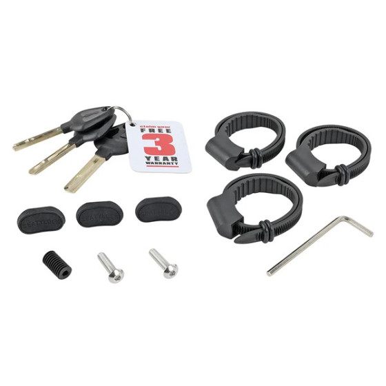 ANTIVOL VELO PLIABLE/PLIANT A CLE SEATYLOCK FOREVER 110 cm NOIR/ROUGE - HOMOLOGUE FUB 2 ETOILES / ART*** et SRA