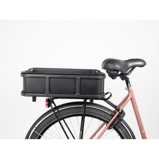 PANIER NOIR CARGO STRUCTURE ALUMINIUM ET BAC PLASTIQUE VOLUME 15L