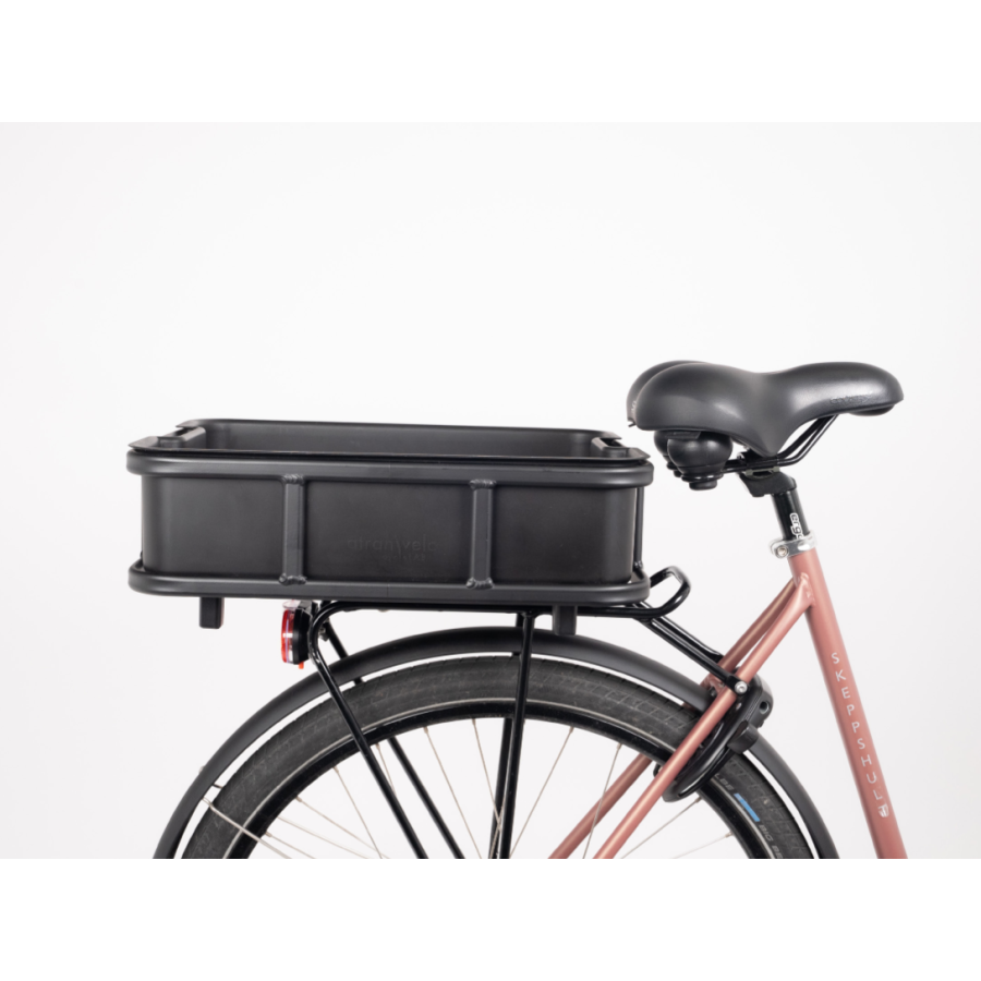 PANIER NOIR CARGO STRUCTURE ALUMINIUM ET BAC PLASTIQUE VOLUME 15L