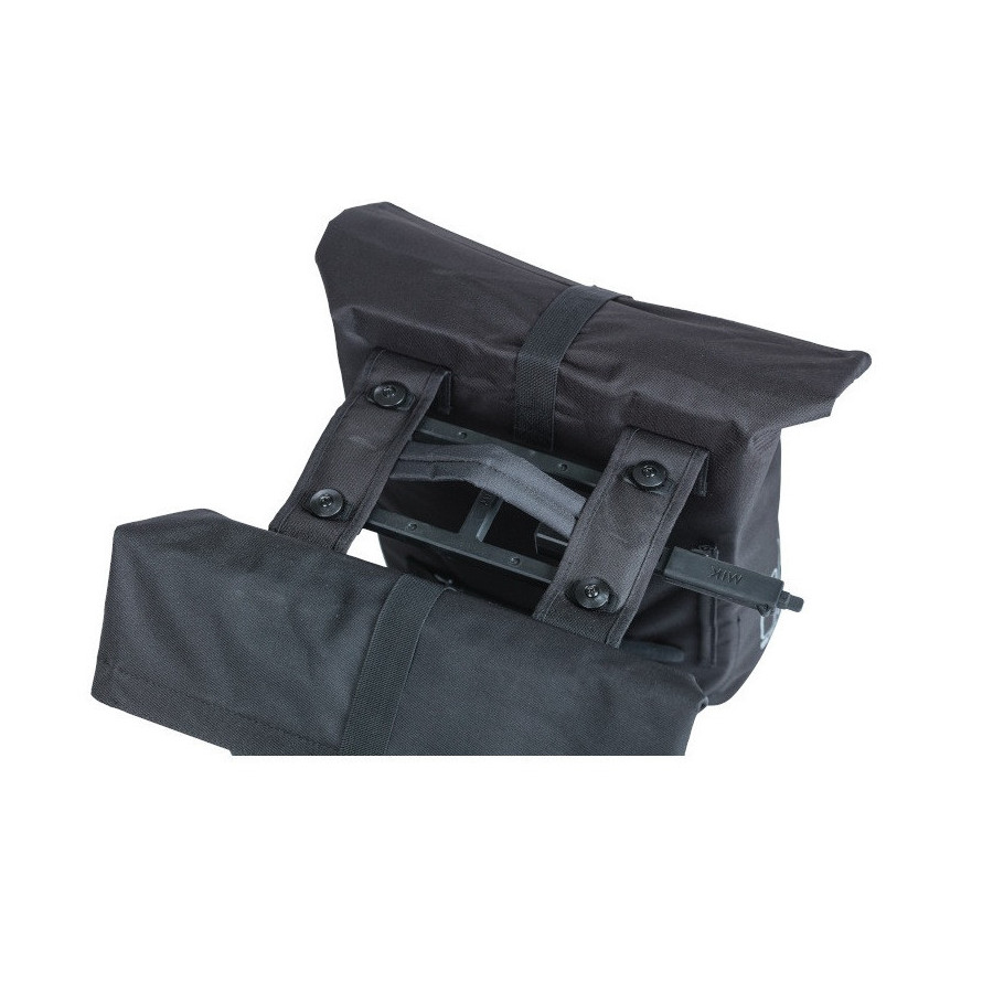 BASIL CITY DOUBLE BAG FIXATION MIK 28 32L NOIR