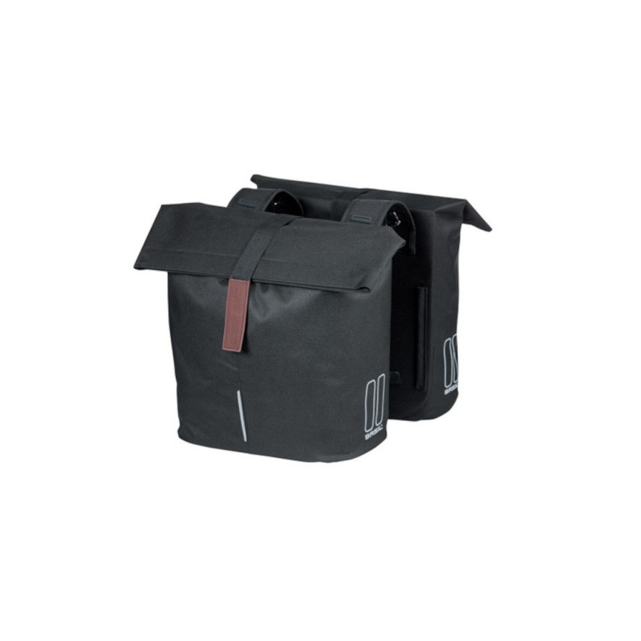 BASIL CITY DOUBLE BAG FIXATION MIK 28 32L NOIR