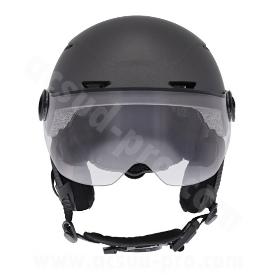 T'NB- CASQUE VELO TNB VIZION LED AVEC FEU STOP ET CLIGNOTANTS - GRIS ANTHRACITE - TAILLE M (55-58CM)