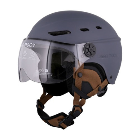 T'NB- CASQUE VELO TNB VISOR  - GRIS BLEU - TAILLE M (54-58CM)