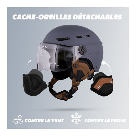 T'NB- CASQUE VELO TNB VISOR  - GRIS BLEU - TAILLE M (54-58CM)