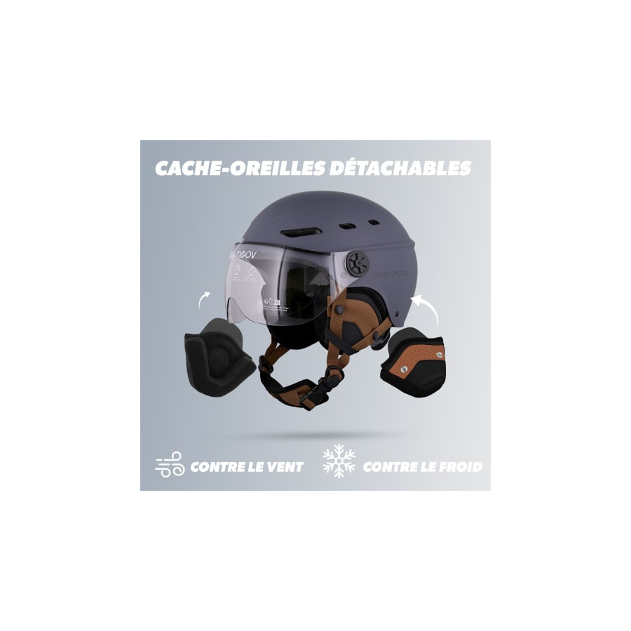 T'NB- CASQUE VELO TNB VISOR  - GRIS BLEU - TAILLE M (54-58CM)