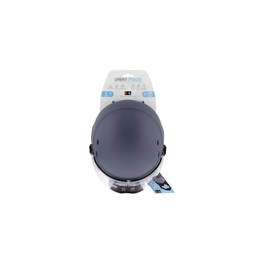 T'NB- CASQUE VELO TNB VISOR  - GRIS BLEU - TAILLE M (54-58CM)