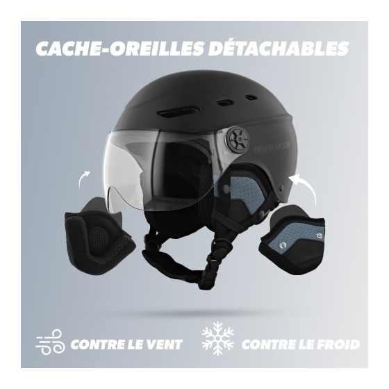 T'NB- CASQUE VELO TNB VISOR  - NOIR - TAILLE M (54-58CM)