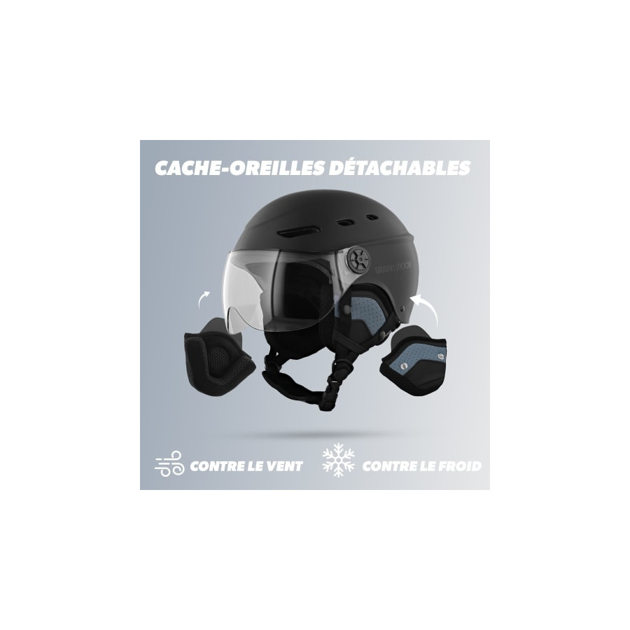 T'NB- CASQUE VELO TNB VISOR  - NOIR - TAILLE M (54-58CM)
