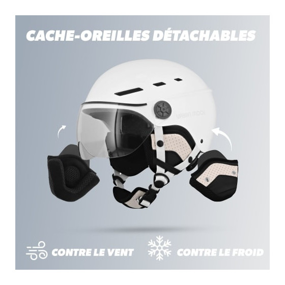 T'NB- CASQUE VELO TNB VISOR  - BLANC - TAILLE M (54-58CM)