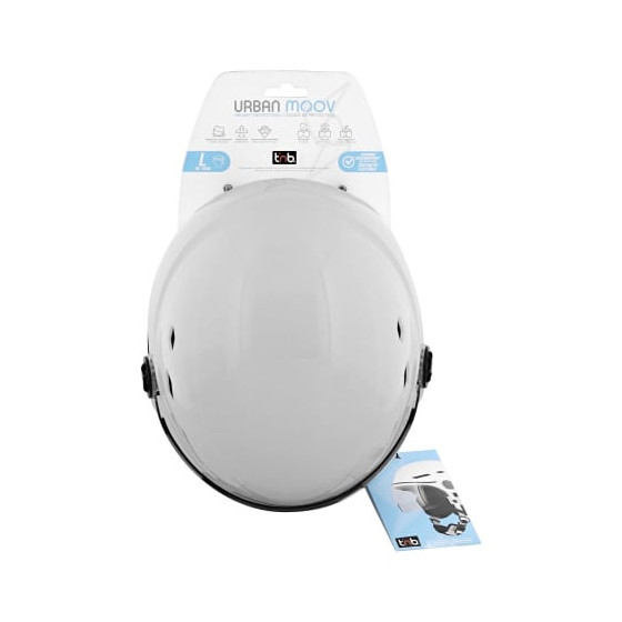 T'NB- CASQUE VELO TNB VISOR  - BLANC - TAILLE M (54-58CM)