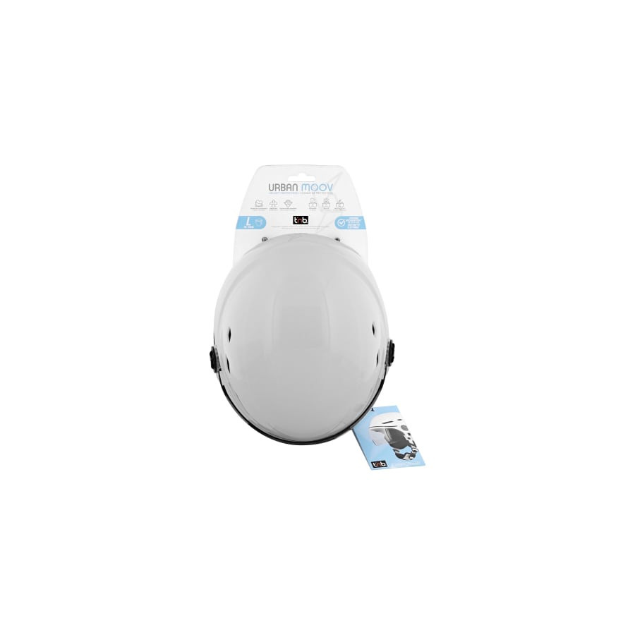 T'NB- CASQUE VELO TNB VISOR  - BLANC - TAILLE L (58-62CM)