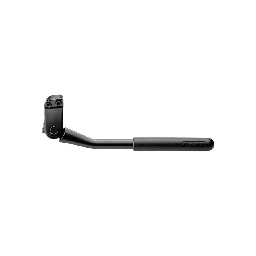 BEQUILLE VELO LATERALE ARRIERE URSUS R90 MOOI+ REAR 24-28'' NOIR REGLABLE FIXATION 2 VIS ENTRAXE 18 MM SUR BASE SUPPORTE 40Kgs