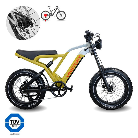 VIKETORY FAT BIKE COMMANDO JAUNE DESERT GRIS