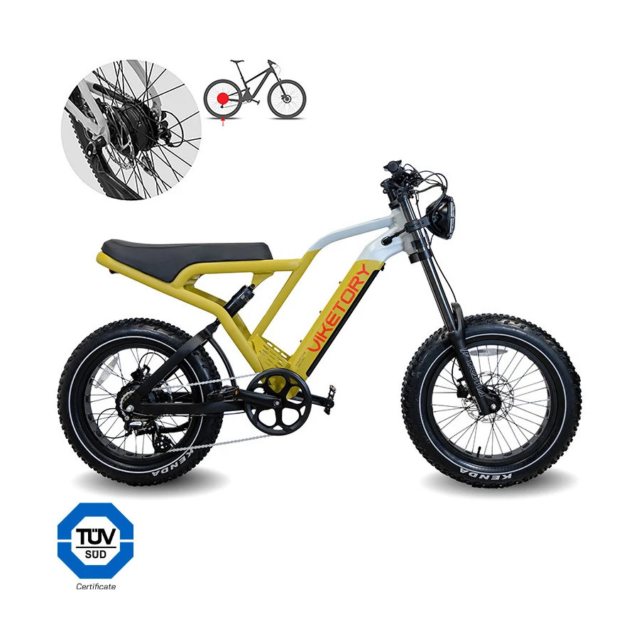 VIKETORY FAT BIKE COMMANDO JAUNE DESERT GRIS