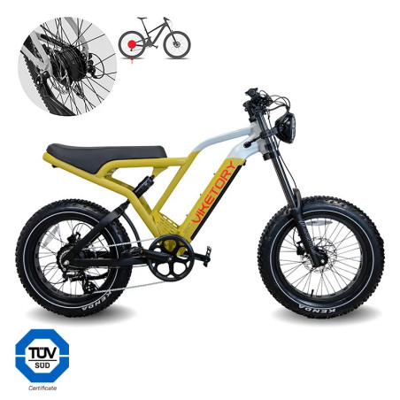 VIKETORY FAT BIKE COMMANDO JAUNE DESERT GRIS