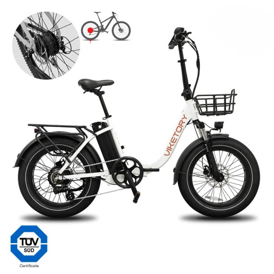 VIKETORY FAT BIKE PLIANT GRANIT BLANC