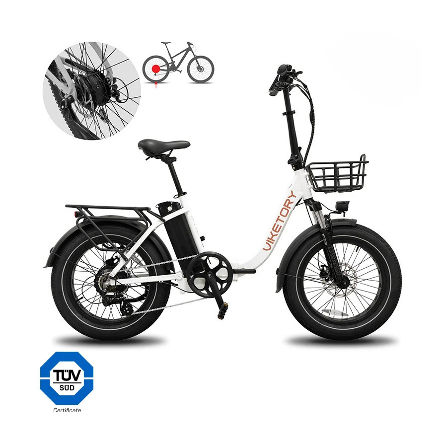 VIKETORY FAT BIKE PLIANT GRANIT BLANC