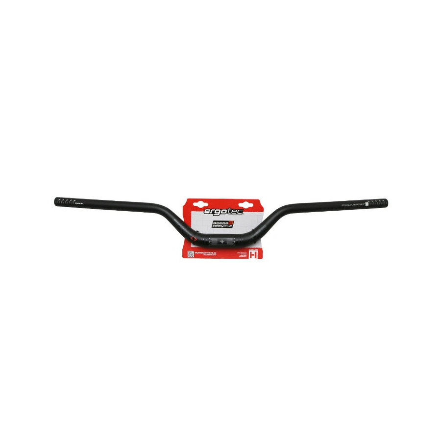 CINTRE VTT RELEVE ERGOTEC RISER BAR ALU NOIR DIAM 31,8mm L 780mm RELEVE 70mm (HOMOLOGUE NIVEAU 6)
