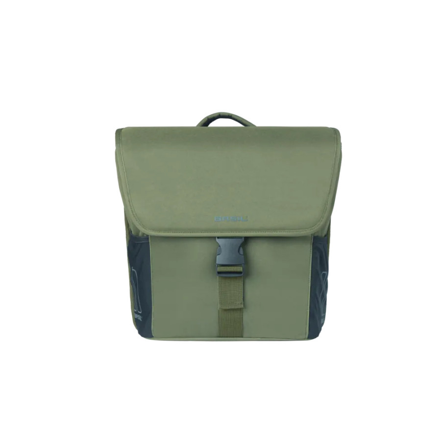 BASIL GO DOUBLE BAG FIXATION MIK 32L DARK GREEN