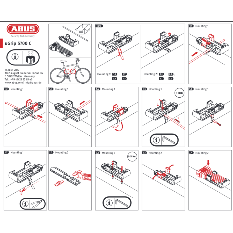 ABUS uGrip BORDO™ 5700K/80 black SH